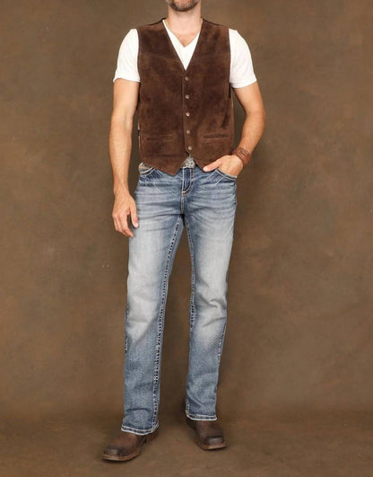 Embroidered Western Jeans