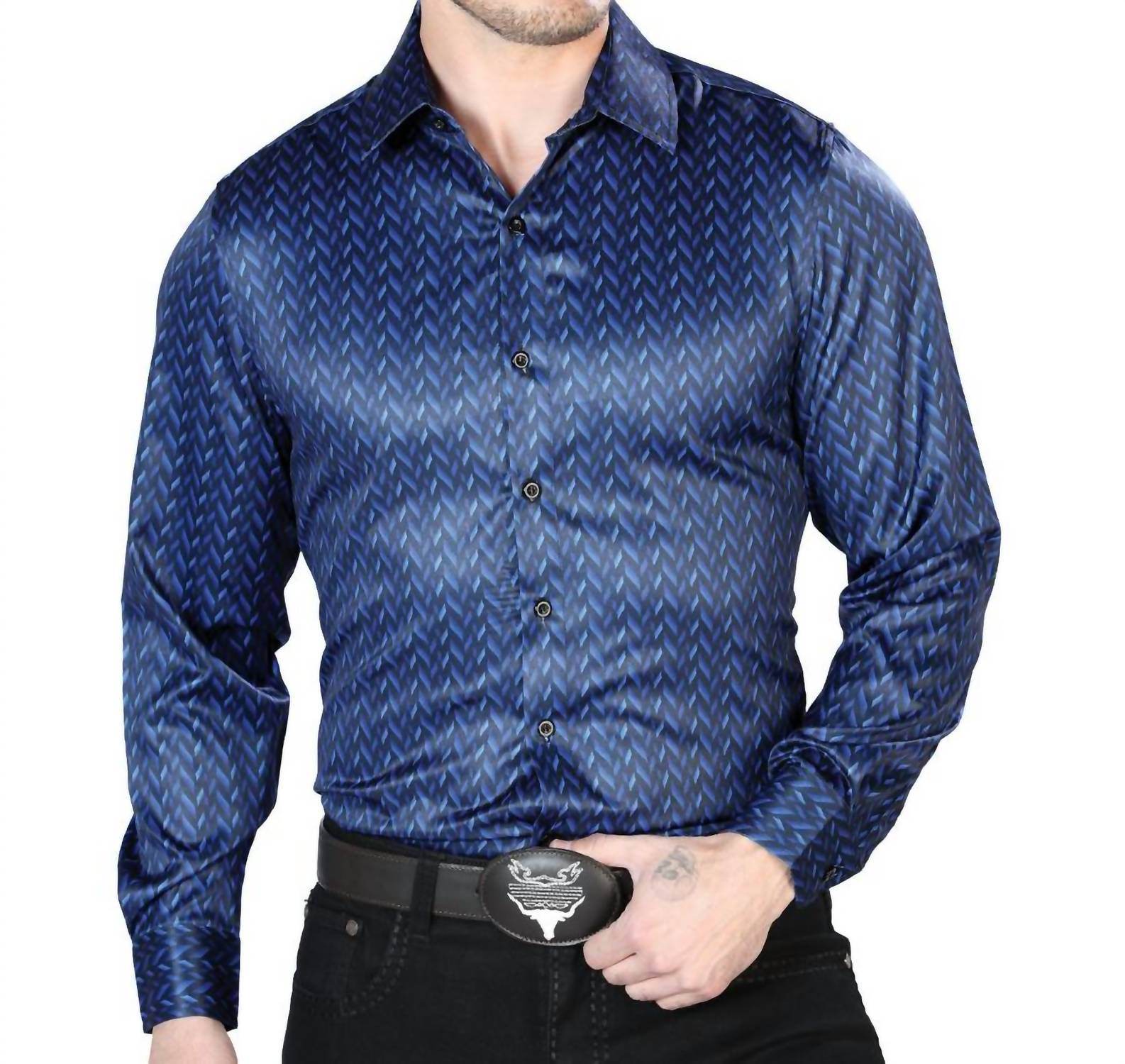 El Señor De Los Cielos - Casual Long Sleeve Shirt - Rack Hunt