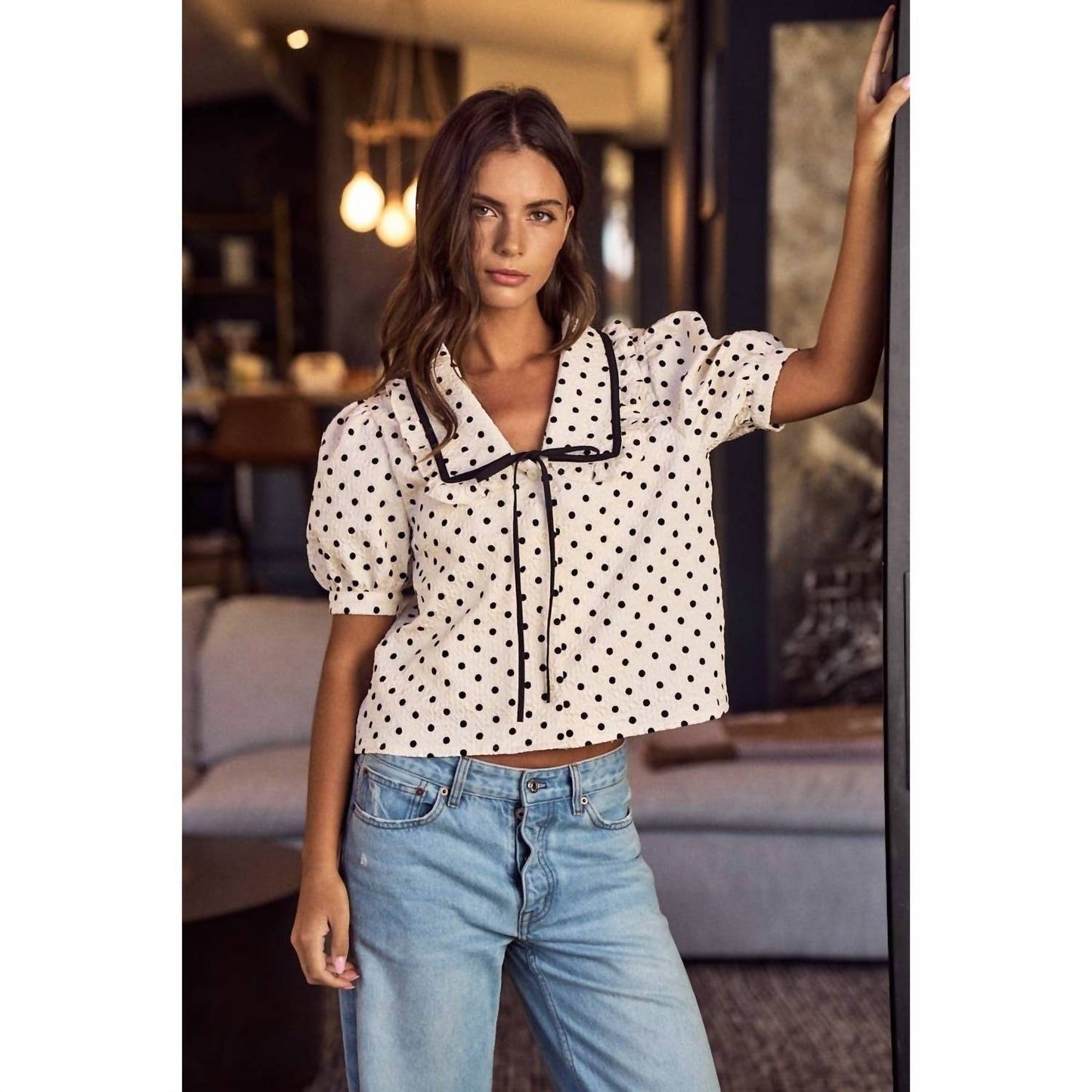 Laura Puff Sleeves Top