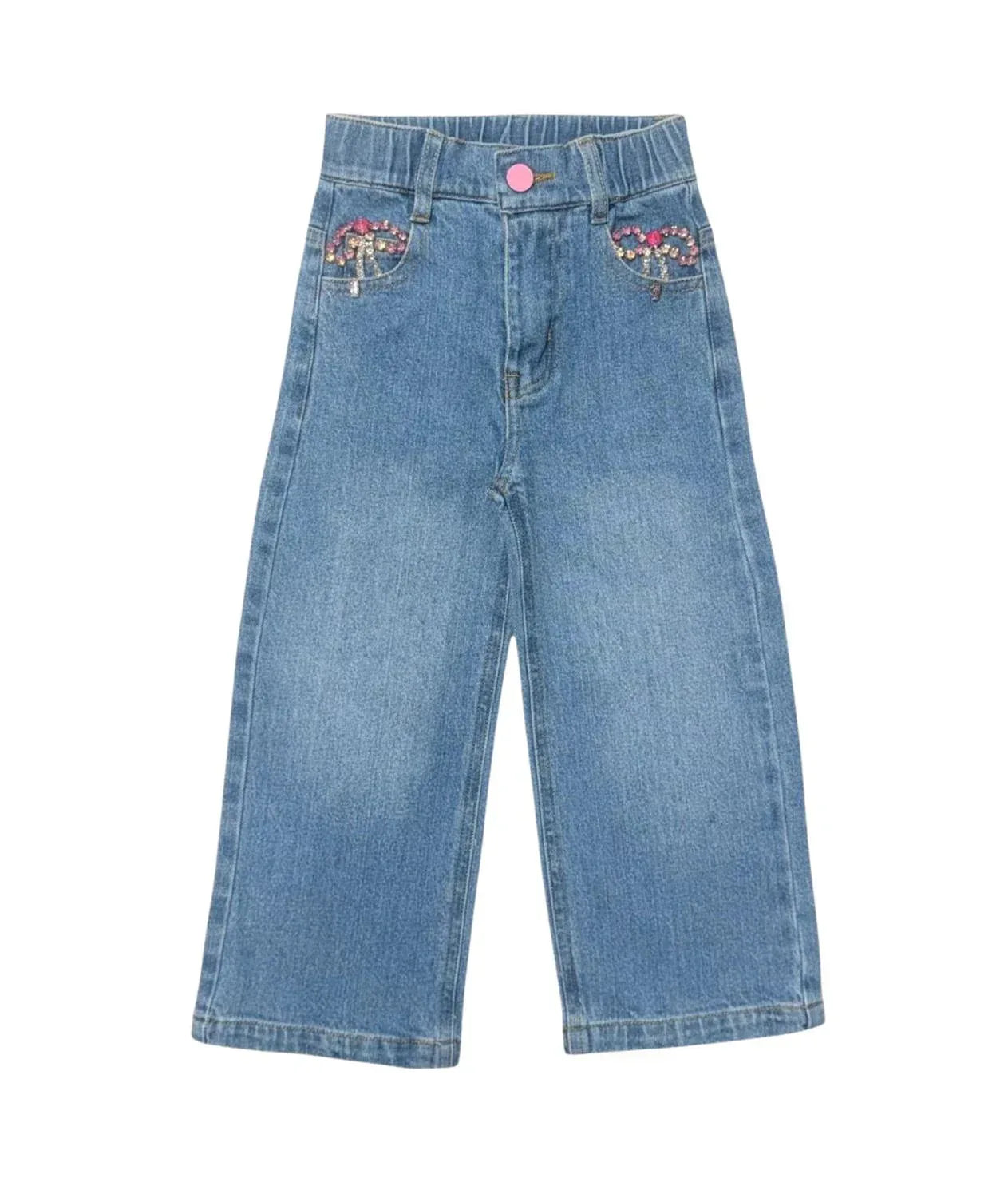Mini Dreamers - Girls Hailey Bow Jeans - Rack Hunt