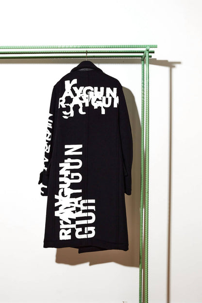 Unisex - Raygun Print Super Straight Overcoat
