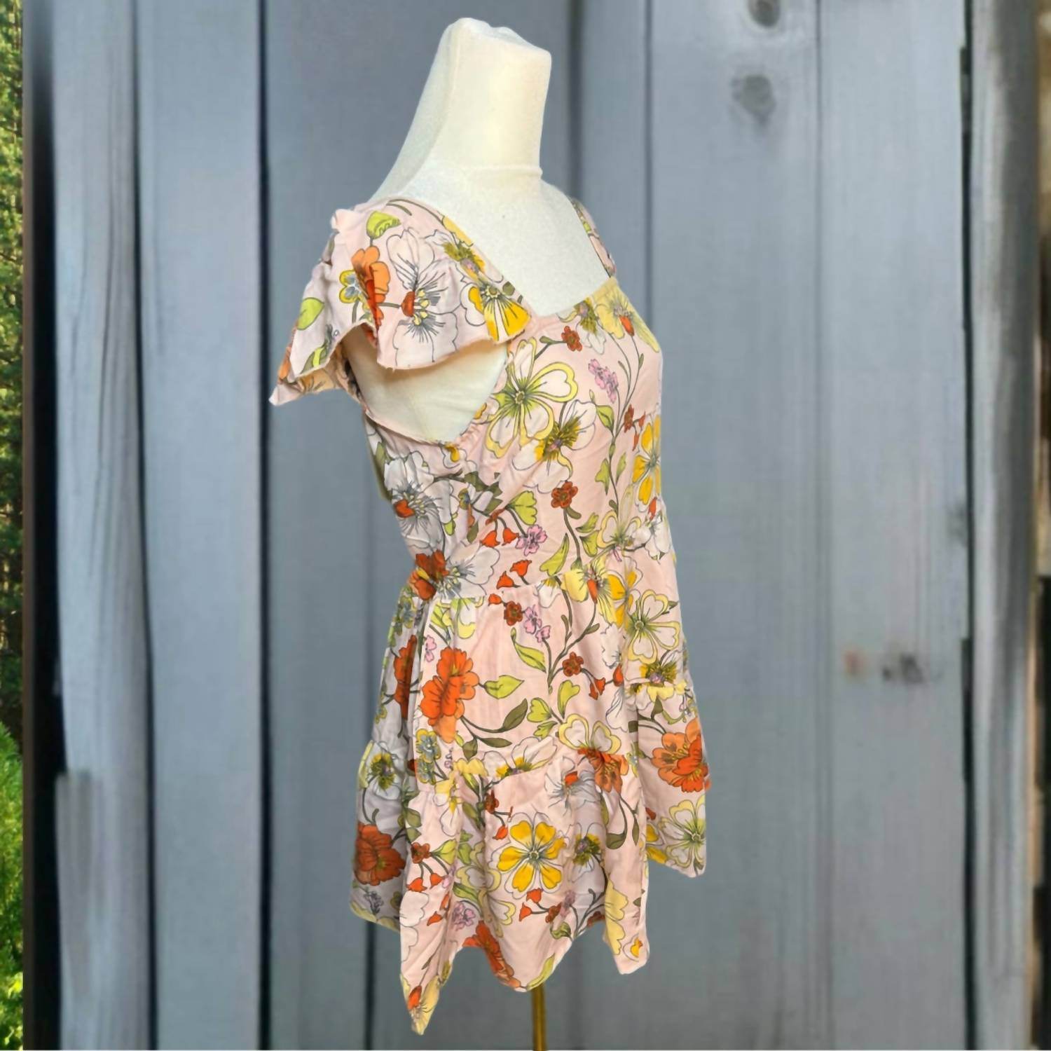 B.O.G. Collective - Floral Ruffle Mini Dress - Rack Hunt -