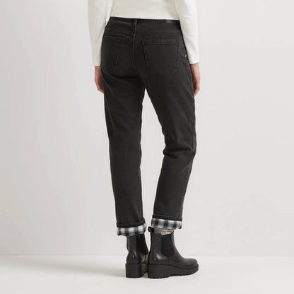 Boyfriend Flannel-lined Jeans