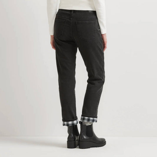 Boyfriend Flannel-lined Jeans