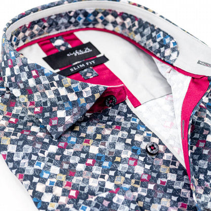 Abstract Button Down Shirt