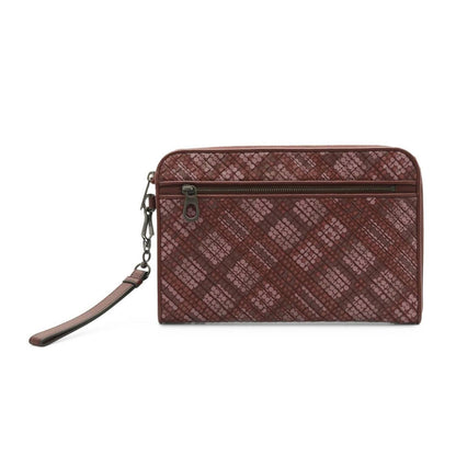 Women's Intrecciato Polka Dot Document Case Wristlet