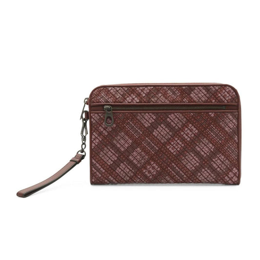Women's Intrecciato Polka Dot Document Case Wristlet