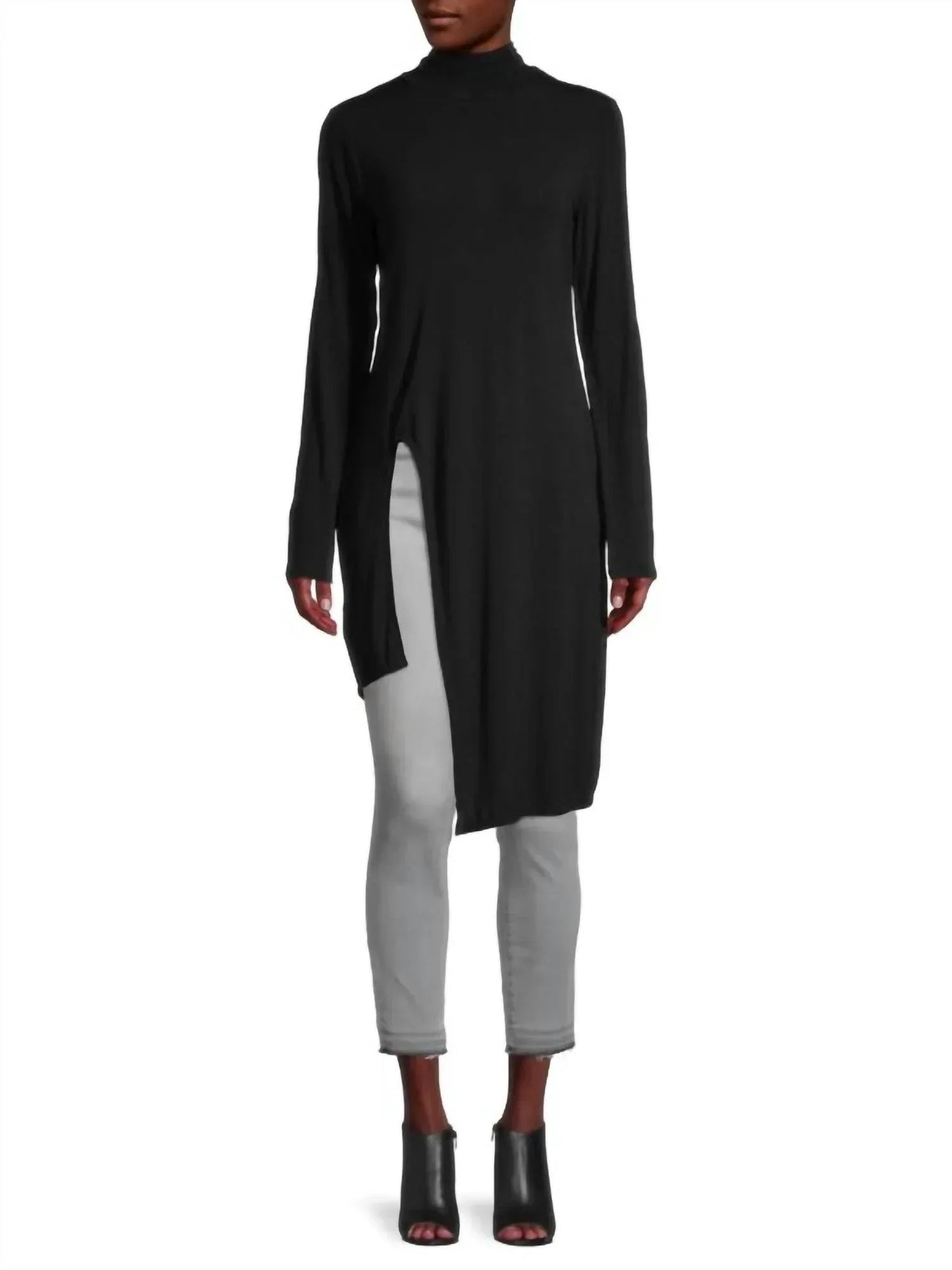 BCBGeneration - Asymmetric Rayon Turtleneck Top - Rack Hunt