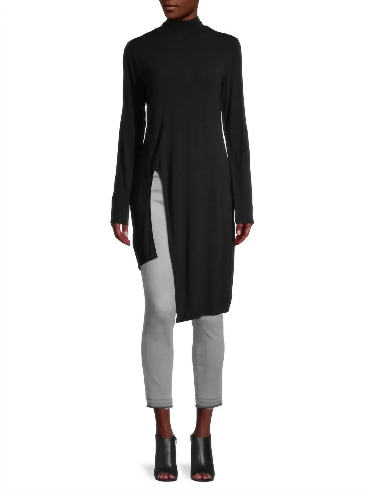 BCBGeneration - Asymmetric Rayon Turtleneck Top - Rack Hunt