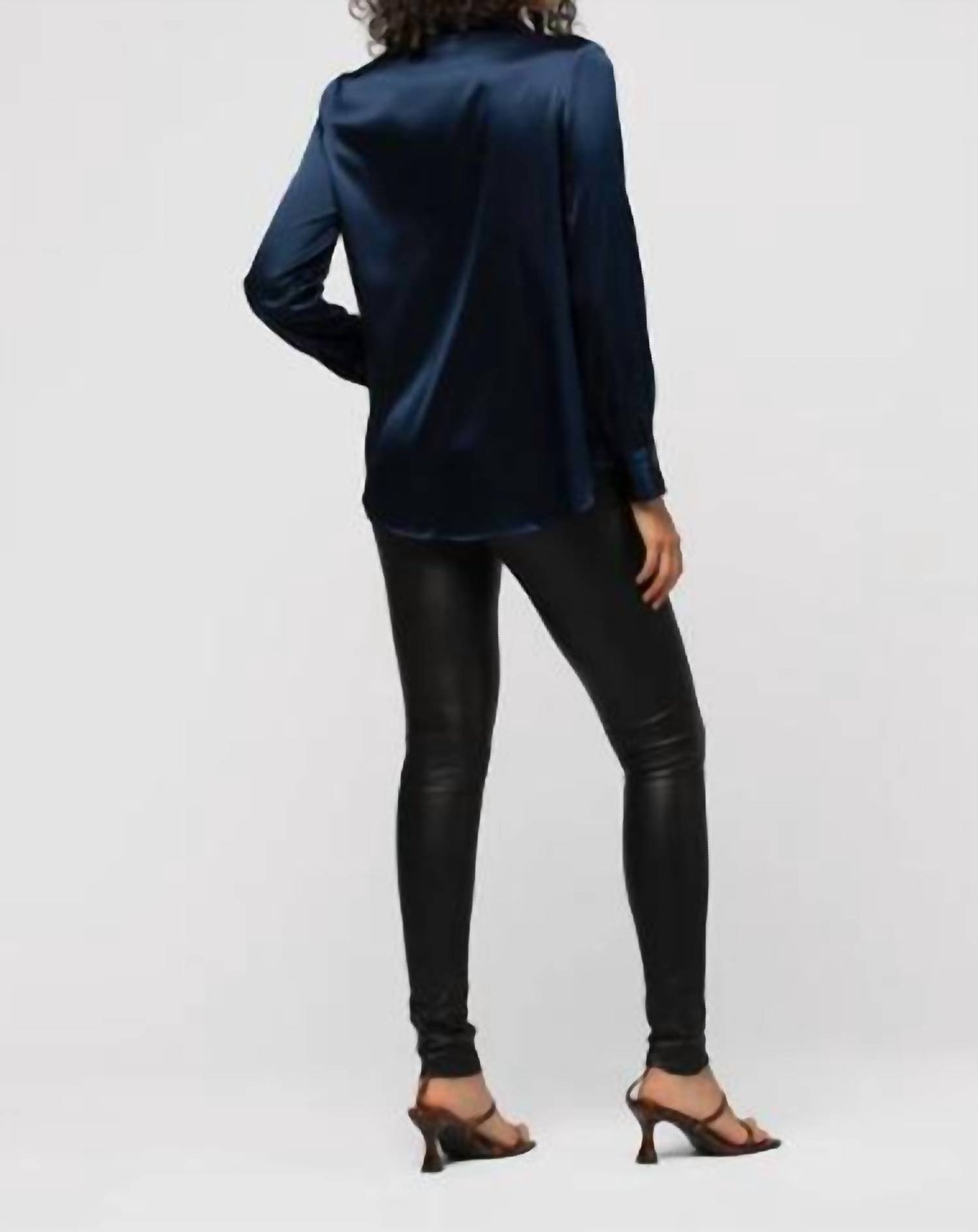Stretch Leather Leggings