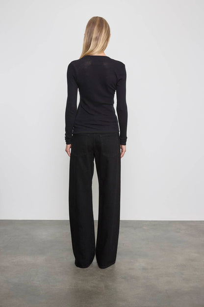 CASHMERE JERSEY FITTED CARDIGAN