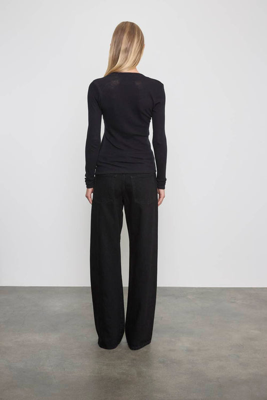 CASHMERE JERSEY FITTED CARDIGAN