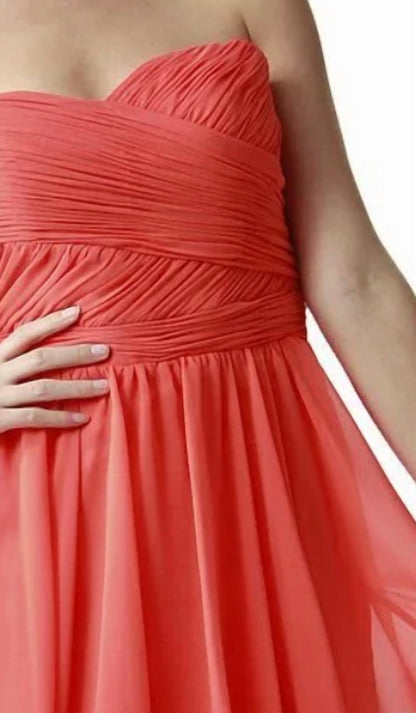 Ruched Short Strapless Sweetheart Dress