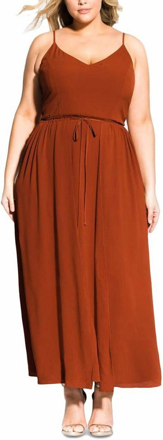 Divine Floaty Overlay Crepe Faux Wrap Maxi Dress