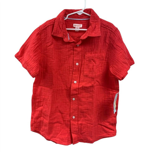 2 Short Sleeve 100% Cotton Button Up Shirt