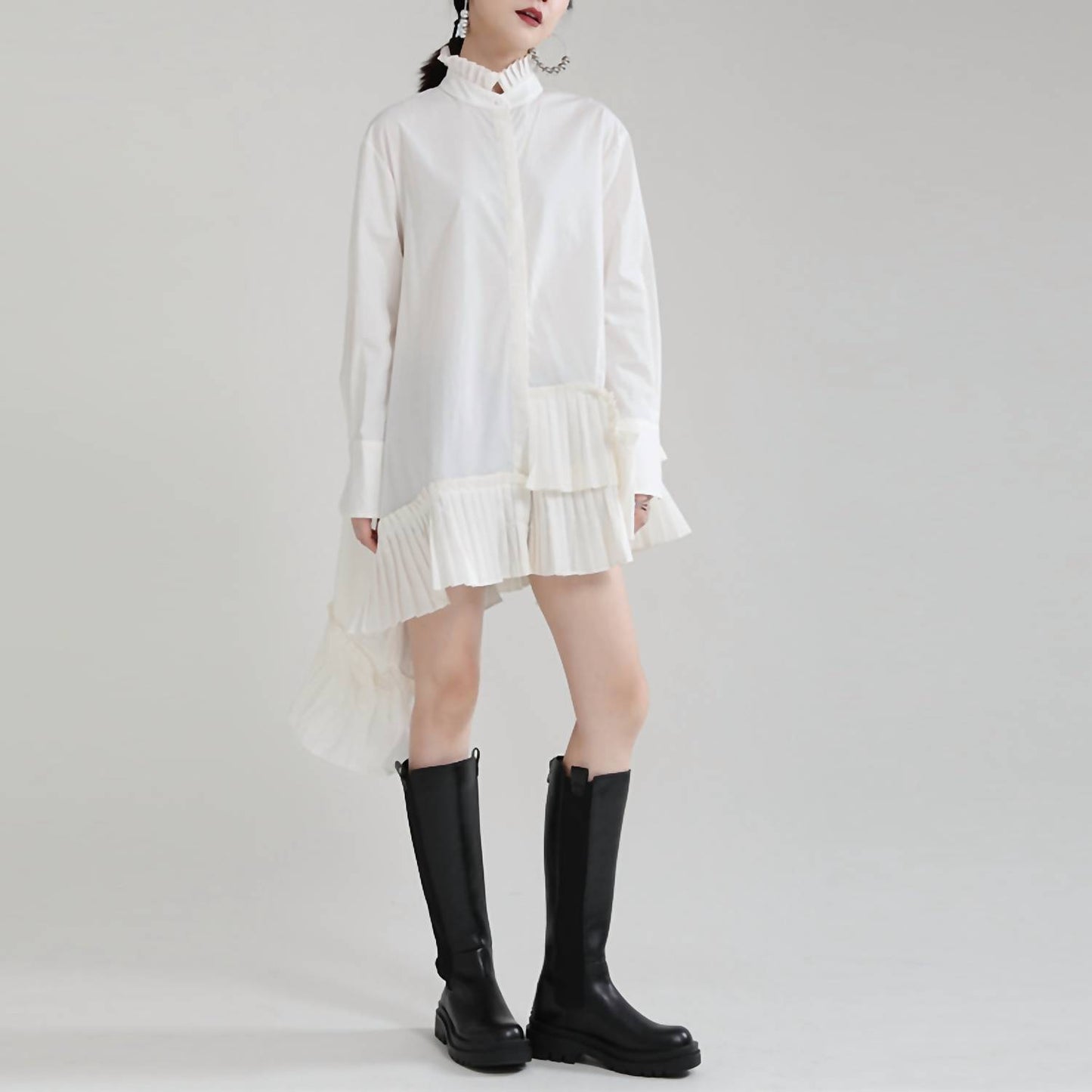 Great Shirt With Asymmetrical Hem