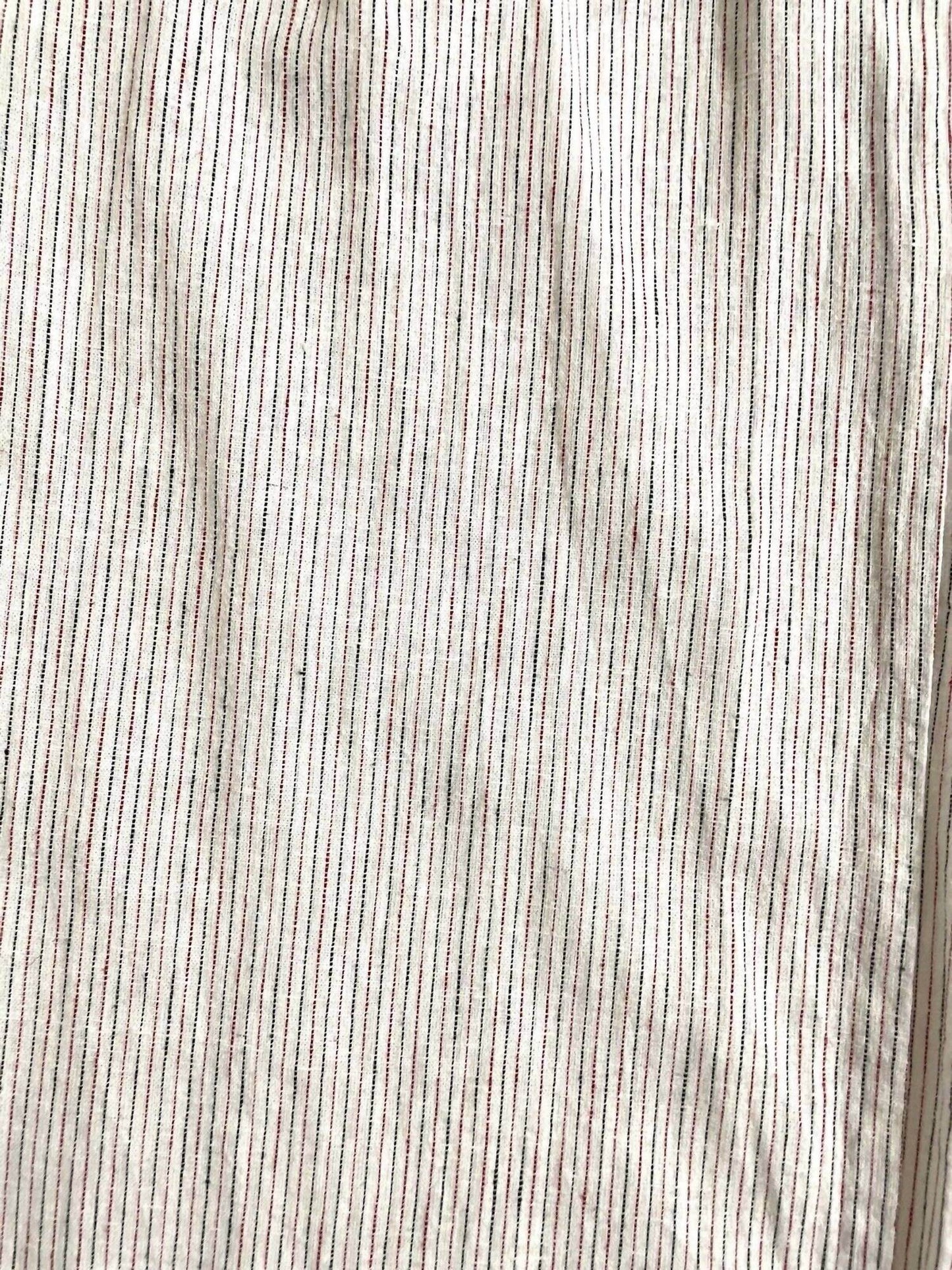 Max Studio - Women's Striped Linen Paperbag Belted Waist Wide Leg Pants - Rack Hunt -