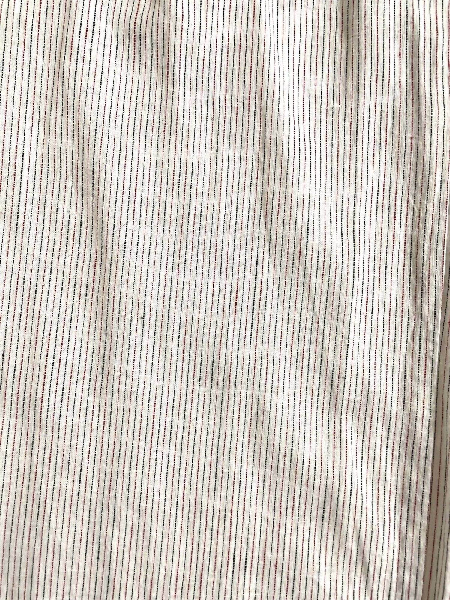 Max Studio - Women's Striped Linen Paperbag Belted Waist Wide Leg Pants - Rack Hunt -