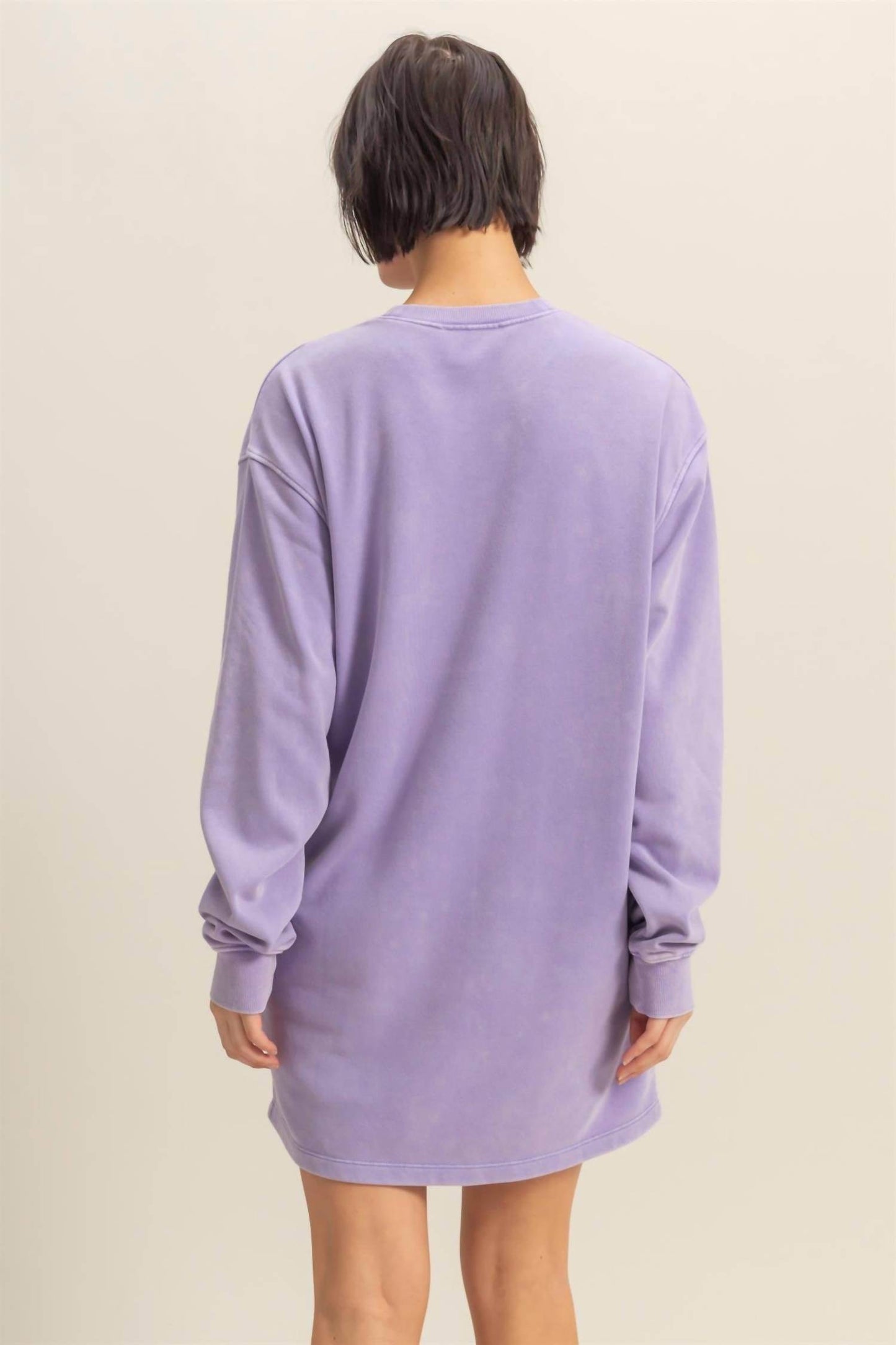 PinkBlush - Gabby Oversized Mini Sweatshirt Dress - Rack Hunt -