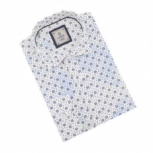 Floral Print Linen Shirt