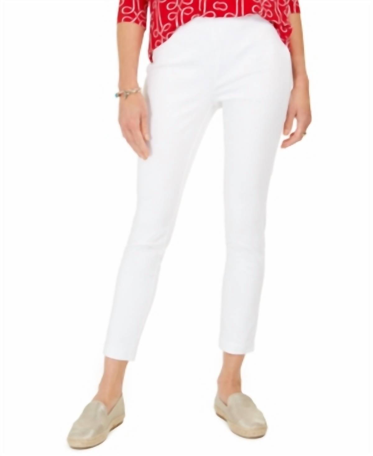 Chelsea Twill Tummy Control Cropped Pants