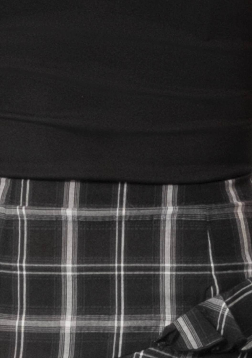 Area Stars - ASSYMETRICAL PLAID DRESS - Rack Hunt -