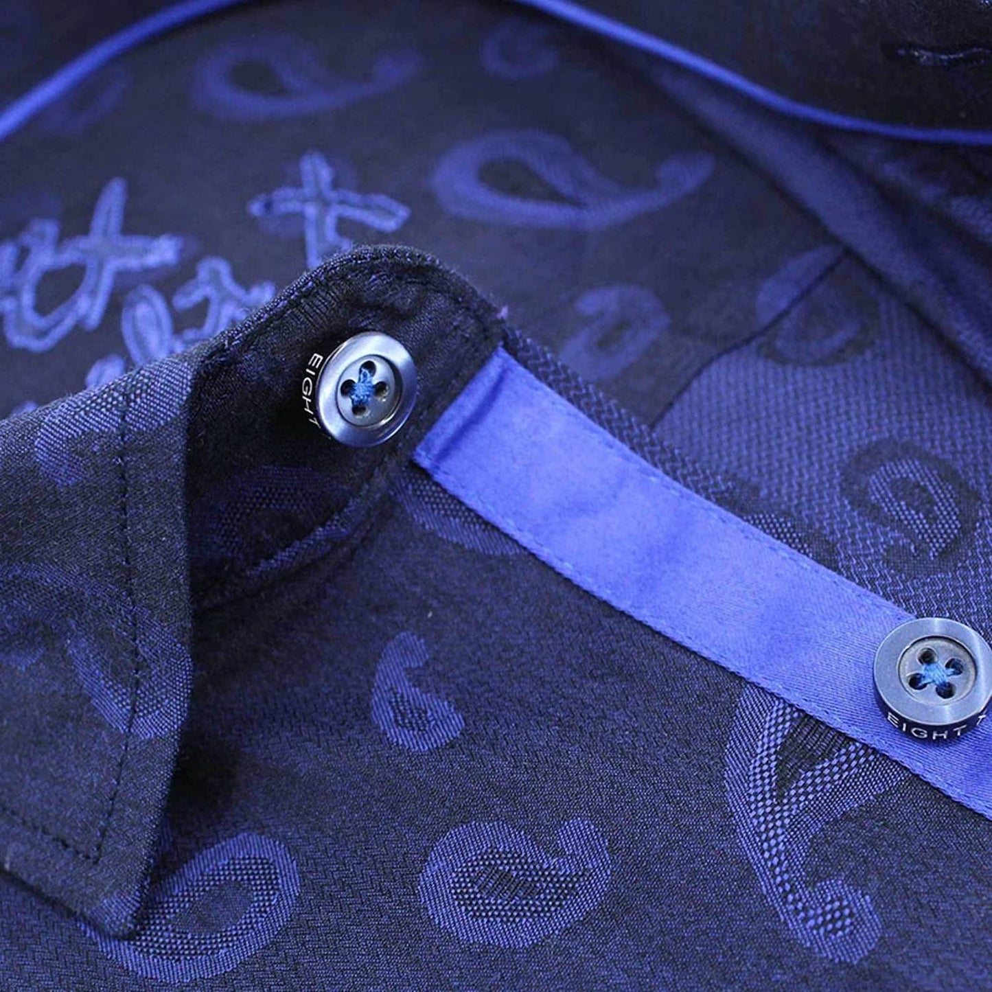 Men's Button Down Paisley Jacquard Shirt