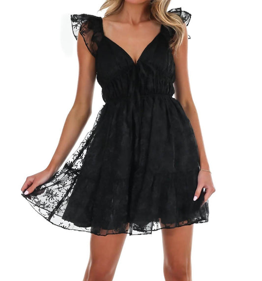 Women's Call Me Lovely Flutter Mini Dress