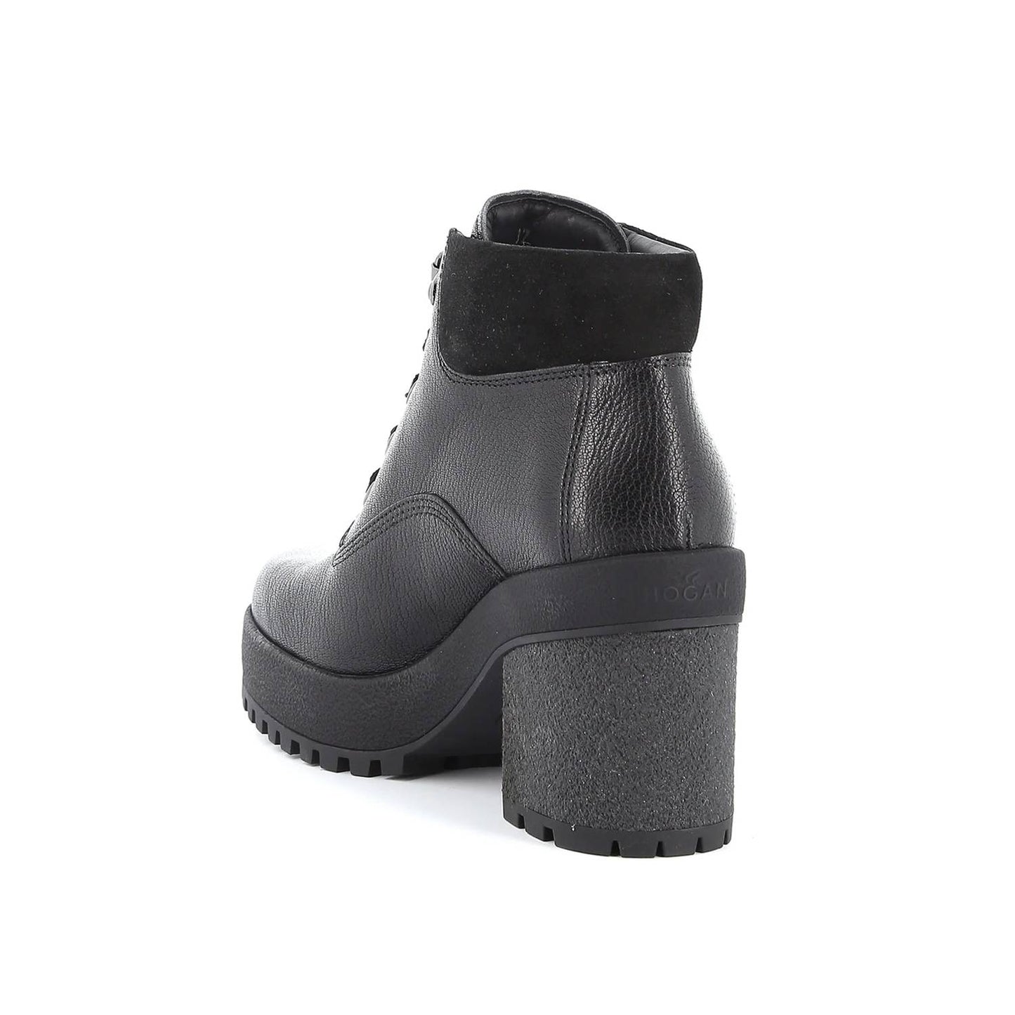 Women's Grained Leather Ankle Boots