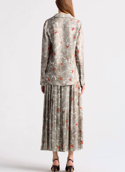 Chika Marbled Silk Top
