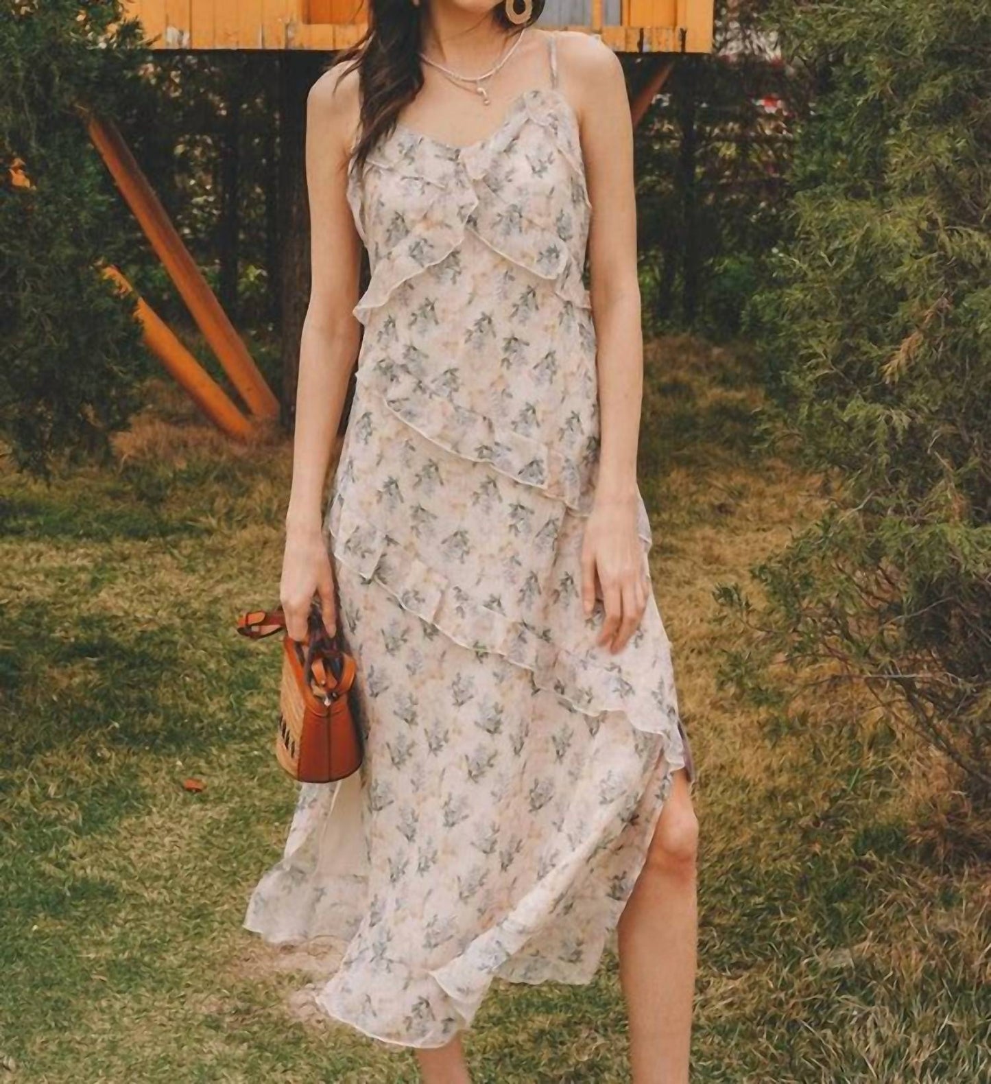 Breezy Floral Midi Dress