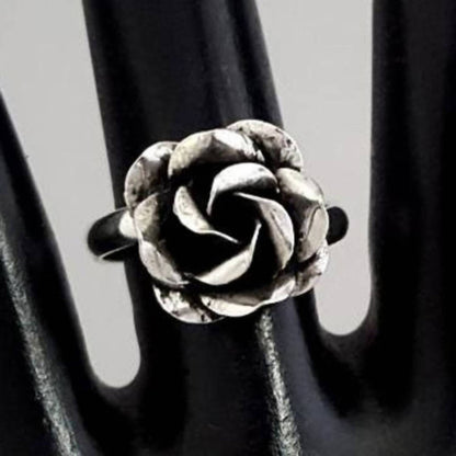 Women's Oxidized Rose Ring