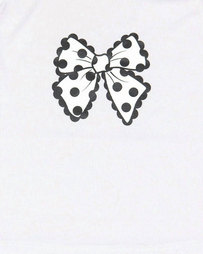 Girl's Polka Dot Bow Cami Top