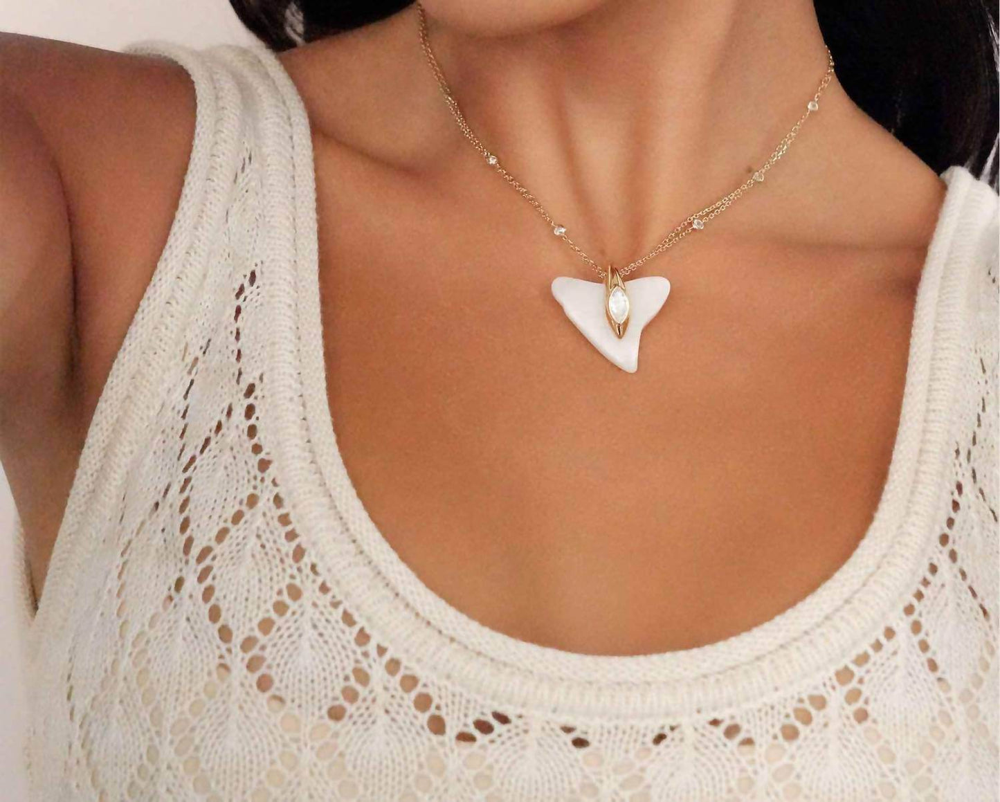 ettika - Women's Deep Ocean Shark Necklace - Rack Hunt -