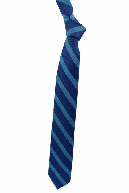 Men's Textured Stripe Best Of Class Woven Silk Tie