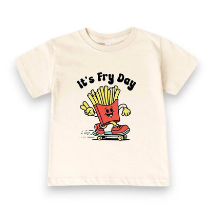 Best Day Ever Kids - Kid's Graphic T-shirt It's Fry Day Tee - Rack Hunt