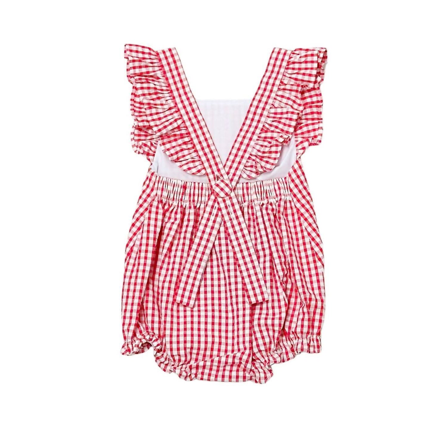 Zuccini Kids - Girl's Check Seersucker Romper - Rack Hunt