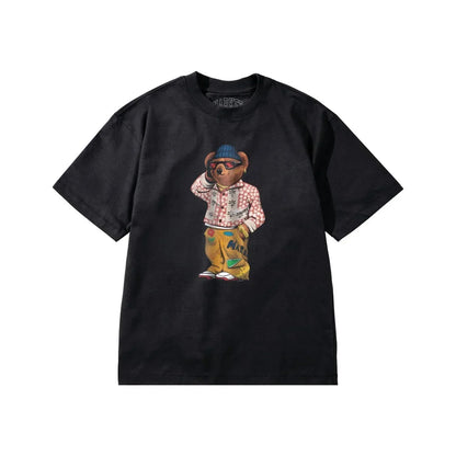 MARKET - Folk Fitted Bear T-shirt - Rack Hunt