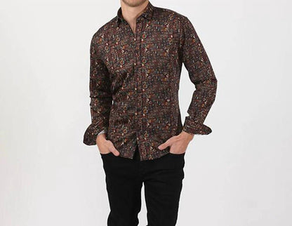 Aztec Symbol Button Down Shirt