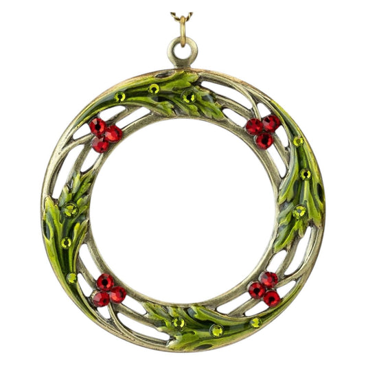 Women's Sherry Crystal Circle Wreath Necklace