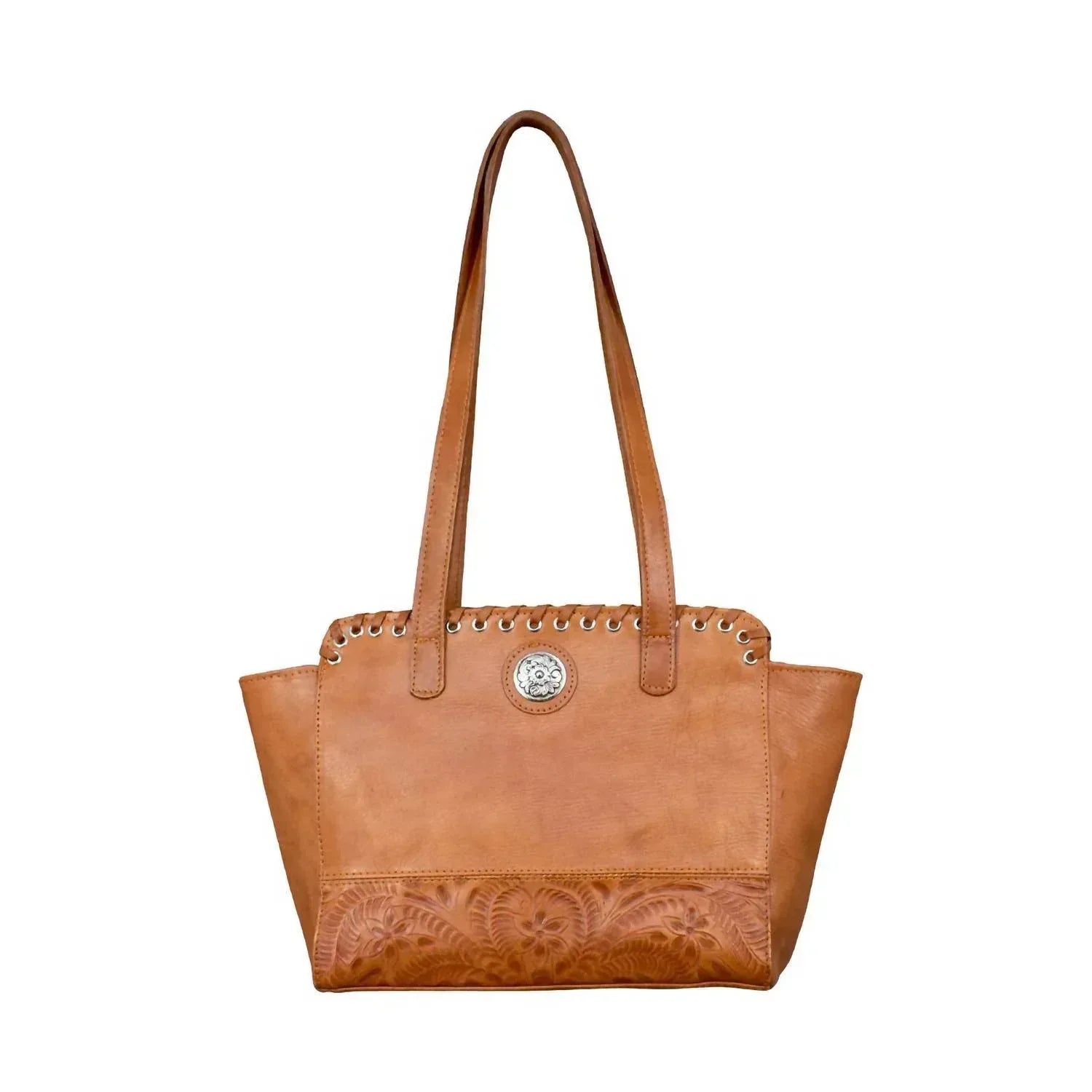 American West - Women's Harvest Moon Collection Zip Top Tote With Secret Compartment - Rack Hunt