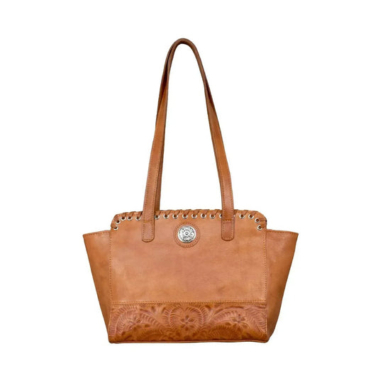 American West - Women's Harvest Moon Collection Zip Top Tote With Secret Compartment - Rack Hunt