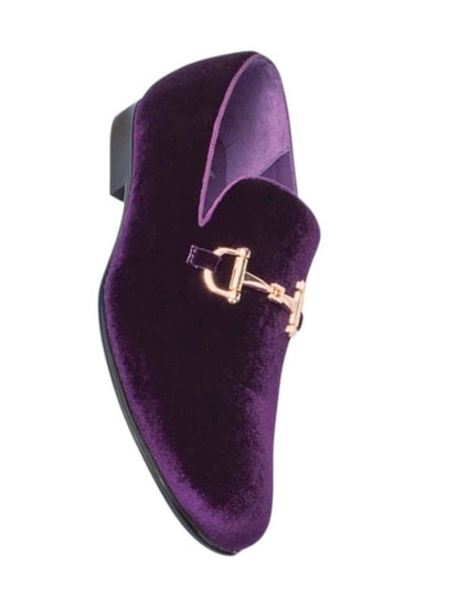 Men's Velvet Formal Slip On Loafers