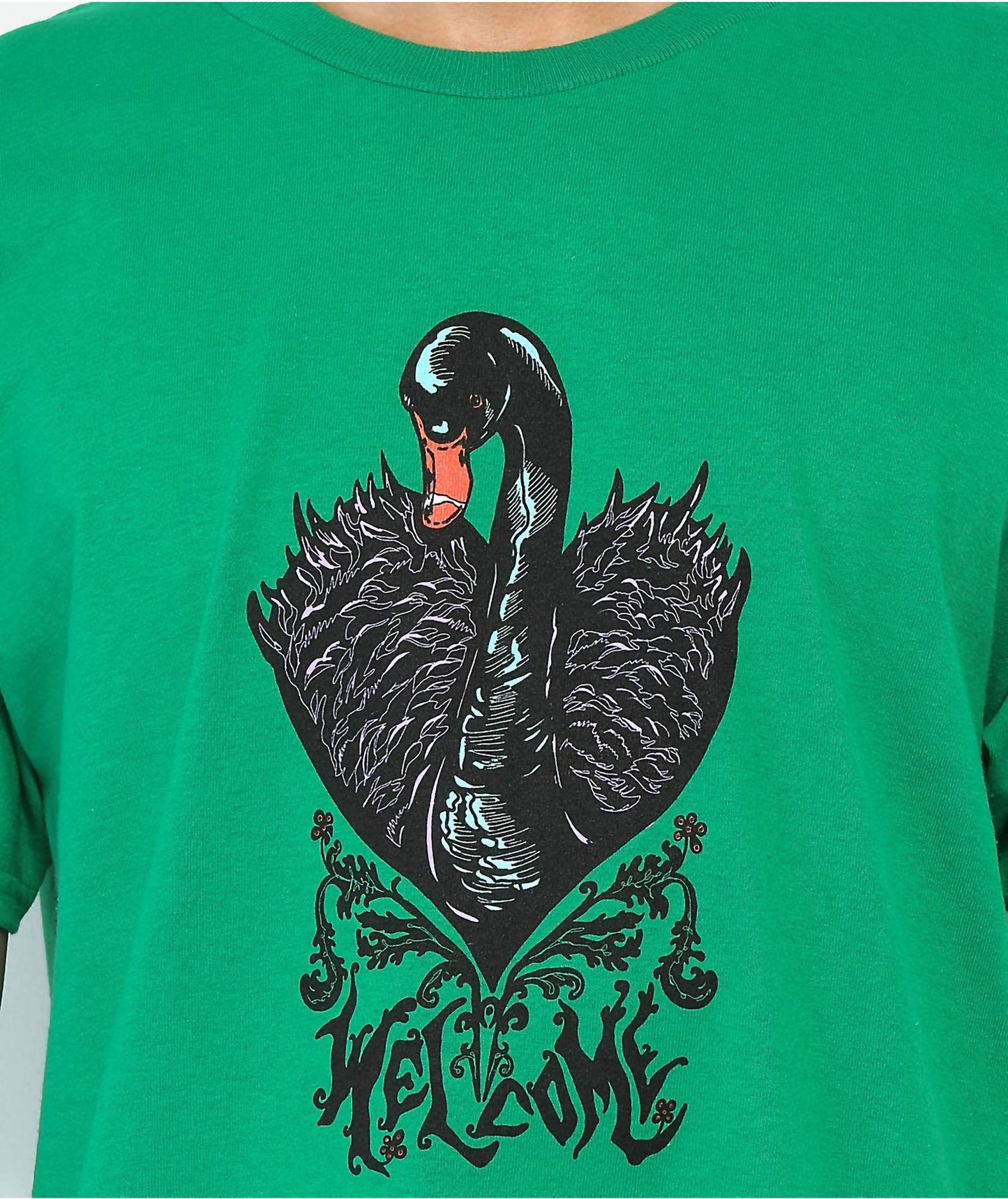 Welcome Skateboards - Black Swan T-shirt - Rack Hunt -
