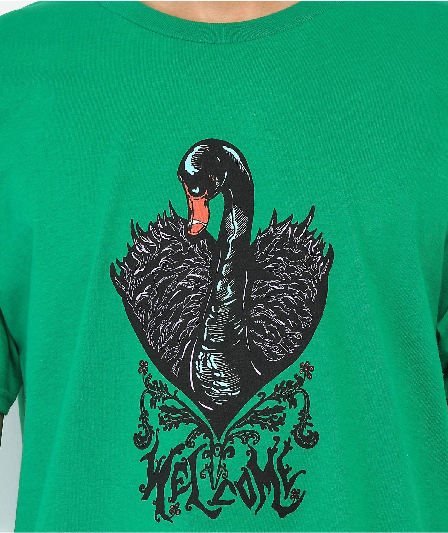 Welcome Skateboards - Black Swan T-shirt - Rack Hunt -