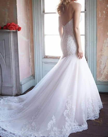 Allure Bridals - Strapless Mermaid Wedding Gown - Rack Hunt