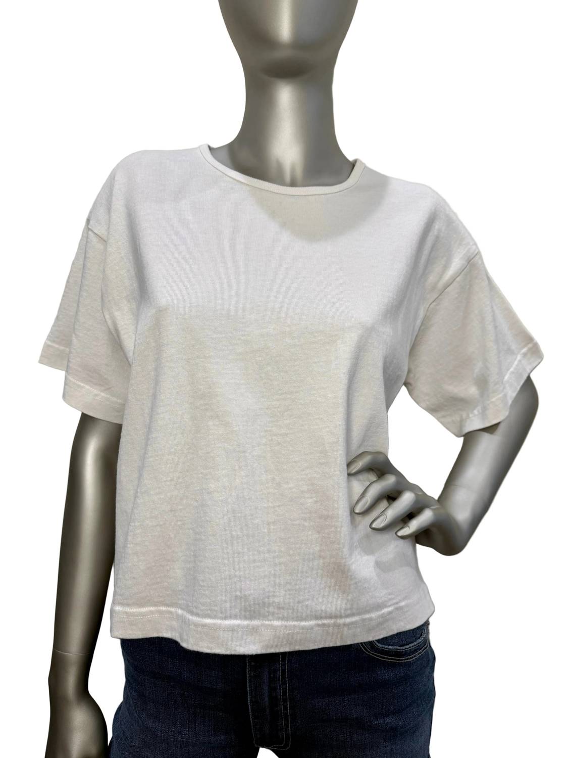 Crew Neck Short Sleeve Crop Tee