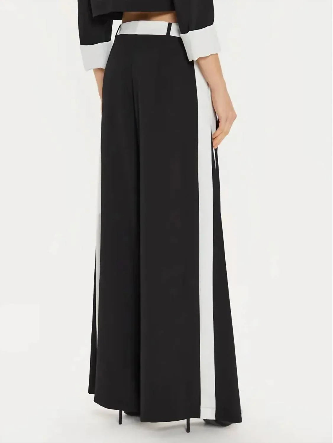 Imperial - Side Contrast Stripe Belted Pants - Rack Hunt