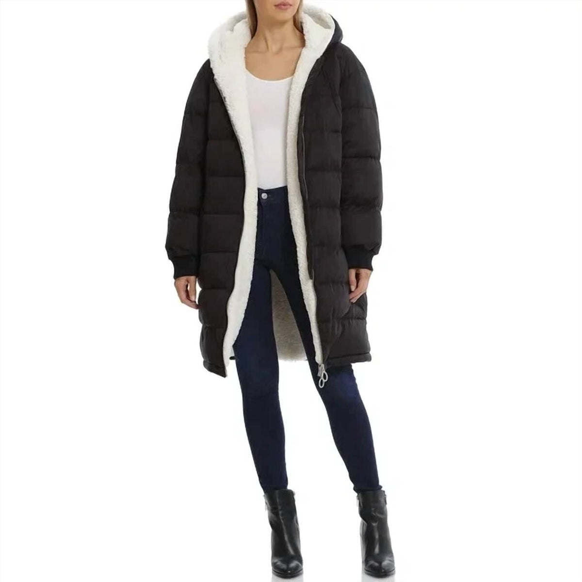 Fux Fur-lined Puffer Coat