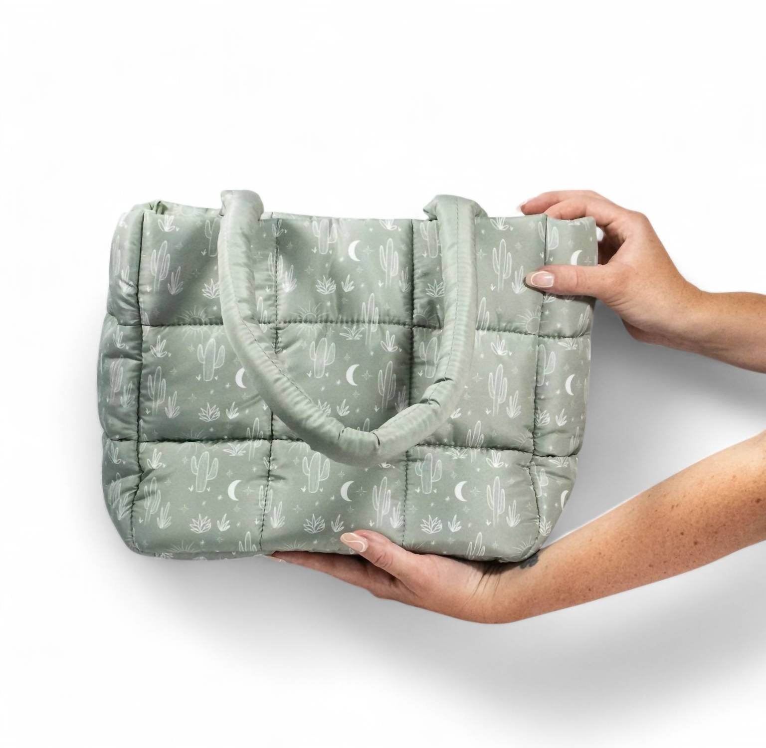 The Care Collective - Cactus Puffer Bag - Rack Hunt